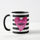 Search for black white stripes mugs Girly
