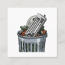 Search for trash business cards Garbage