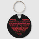 Search for love words key rings Heart