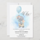 Search for blue elephant invitations Watercolor