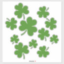 Search for three leaf clover stickers St patricks day