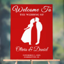 Search for christmas welcome wedding signs Red
