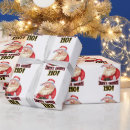 Search for ho ho ho wrapping paper Santa claus