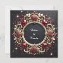 Search for red heart wedding invitations Luxury