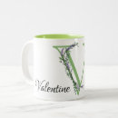 Search for alphabet v mugs Botanical