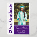 Search for high school ceremony graduation invitations Purple