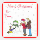 Search for cartoon snowman stickers To and from