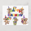 Search for cute monkey birthday cards Kids