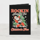 Search for rock christmas cards Santa