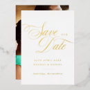 Search for gold white save the dates Script