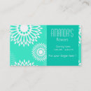 Search for turquoise business cards Hairdresser
