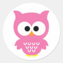 Search for owl name stickers Pink