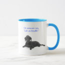 Search for black doodle dog mugs Labradoodle