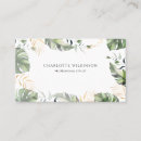 Search for tropical business cards Botanical