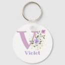 Search for letter v key rings Floral