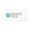 Search for mandalas return address labels Teal