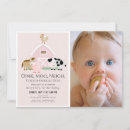 Search for pink farm invitations Cow