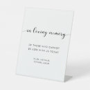 Search for in loving memory wedding signs Modern