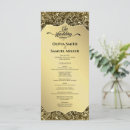 Search for black gold wedding programmes Formal