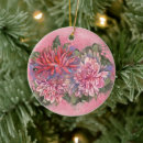 Search for dahlia flower christmas tree decorations Pink