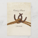 Search for old western wedding invitations Horseshoes