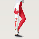 Search for canadian flag leggings Red and white
