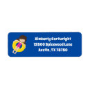 Search for swimmer return address labels Blue