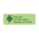 Search for irish clover return address labels Leaf