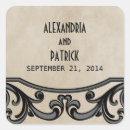 Search for swirl wedding stickers Elegant