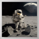 Search for man on the moon posters Astronaut