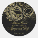 Search for black and gold masquerade stickers Mardi gras