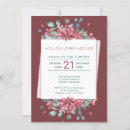 Search for christmas open house postcards Floral