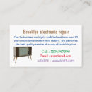 Search for television business cards Vintage