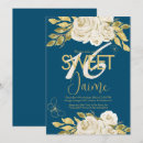 Search for navy sweet 16 invitations Floral