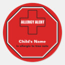 Search for nut allergy alert stickers Allergic