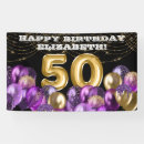 Search for happy 50th birthday banners Glitter