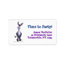 Search for donkey return address labels Cute