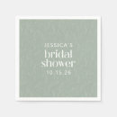 Search for rustic bridal shower napkins Sage green