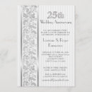 Search for 5th wedding anniversary invitations White