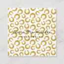 Search for horseshoeing business cards Gold