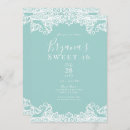 Search for lace sweet 16 invitations Vintage