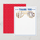 Search for blue and red thank you cards Americana