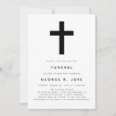 Search for christian memorial service invitations Modern
