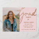 Search for blush pink graduation invitations Foil