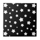 Search for black star design tiles Black and white