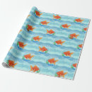 Search for goldfish wrapping paper Blue