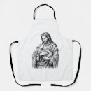 Search for holding aprons Jesus
