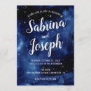 Search for a night under the stars wedding invitations Blue