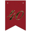 Search for 40th birthday bunting flags Elegant