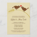 Search for bird 4x6 invitations Heart
